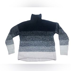 Duffy Ombré Wool Sweater XS Cashmere Blend Turtle Neck Jumper NWOT